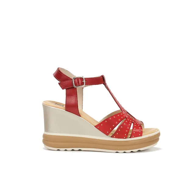 Dorking by Fluchos Diane D9701 sandale rouge talon