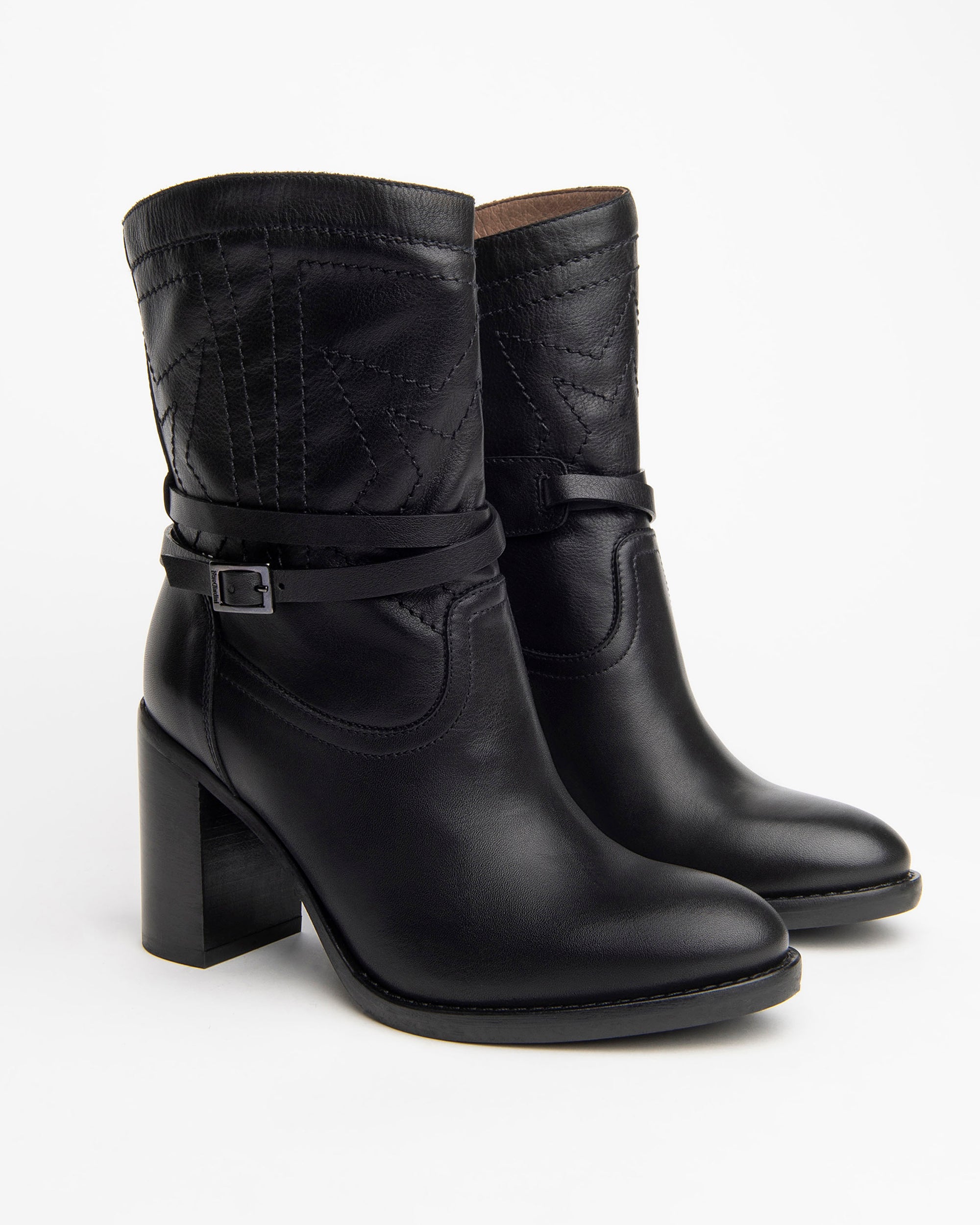 Nero Giardini Ankle Boots santiag cuir femme talon 8,5 cm