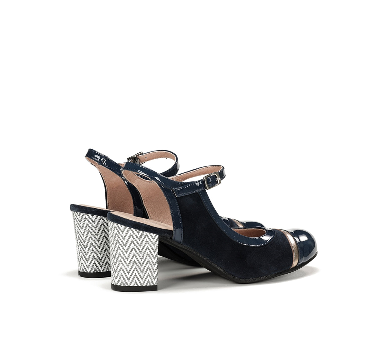 Dorking by Fluchos Rodin D9093 escarpins bleu talon