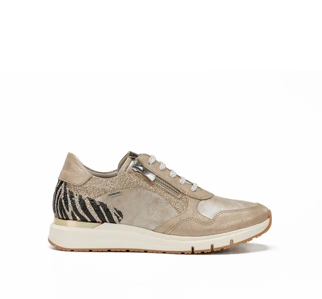 Fluchos Dorking Serena D9556 baskets femme doré cuir