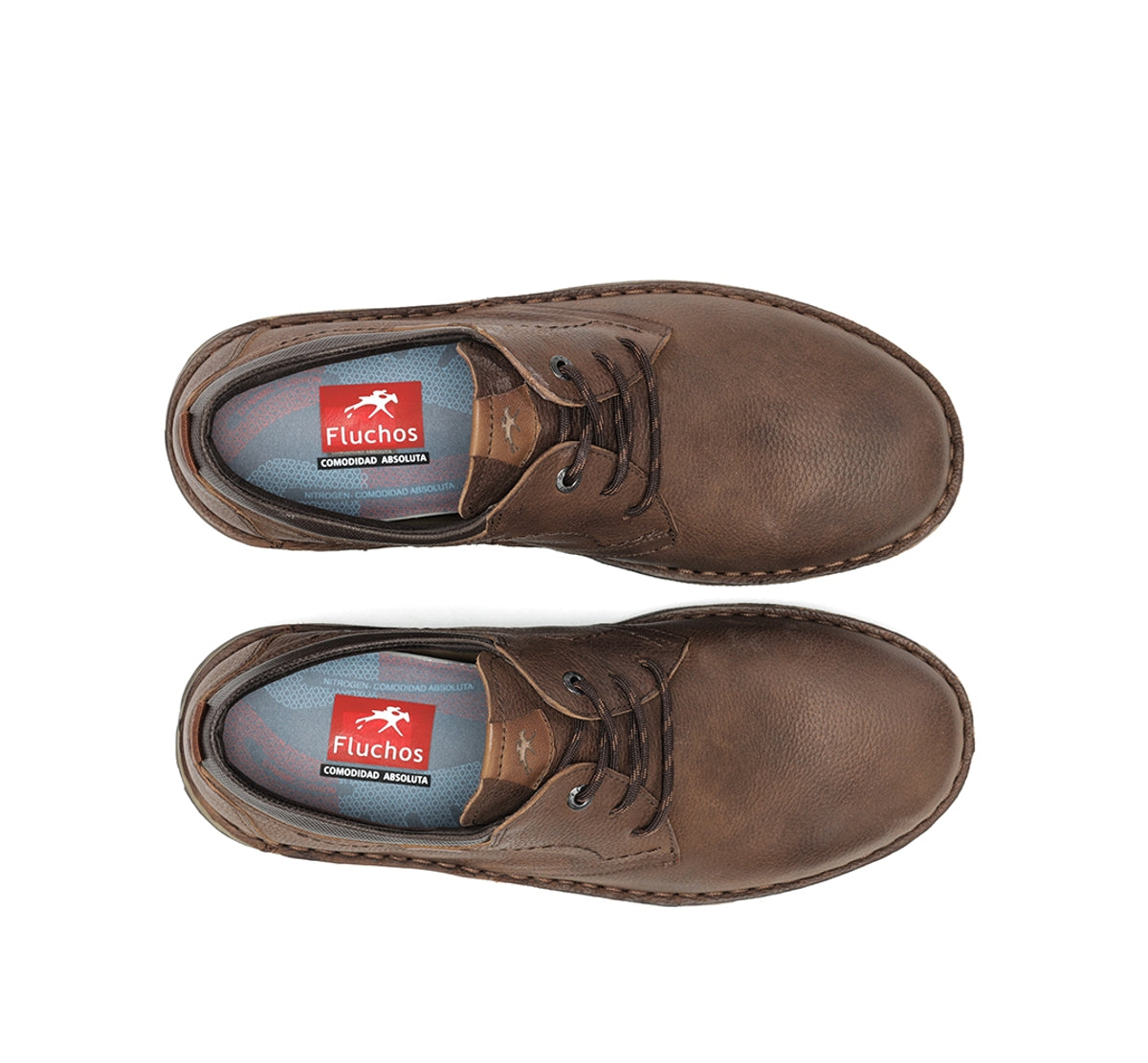 Fluchos Alvin F2258 chaussures homme marron à lacets