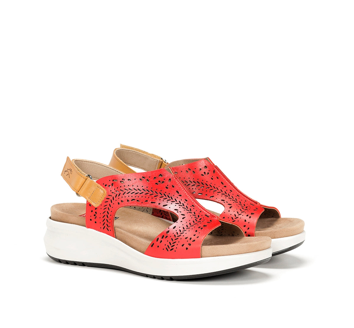 Fluchos Yagon F1481 sandales rouge femme