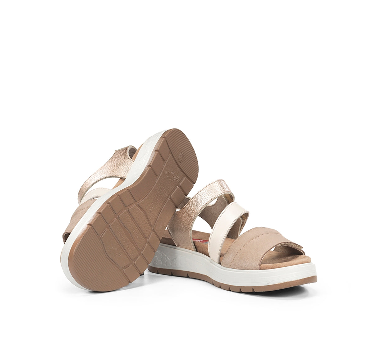 Fluchos Street F2165 sandale taupe femme cuir