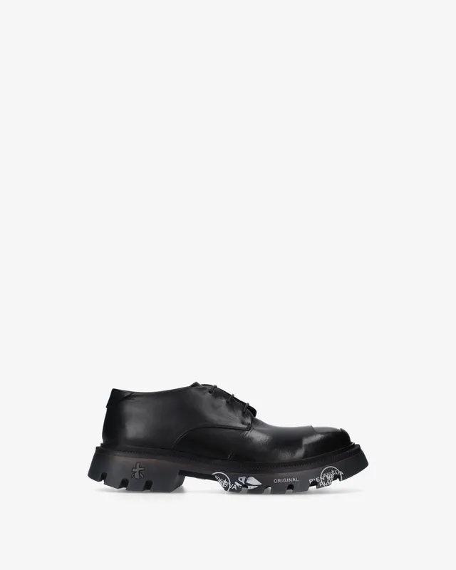 Premiata Peckham 454 sneakers cuir noir pointure 44
