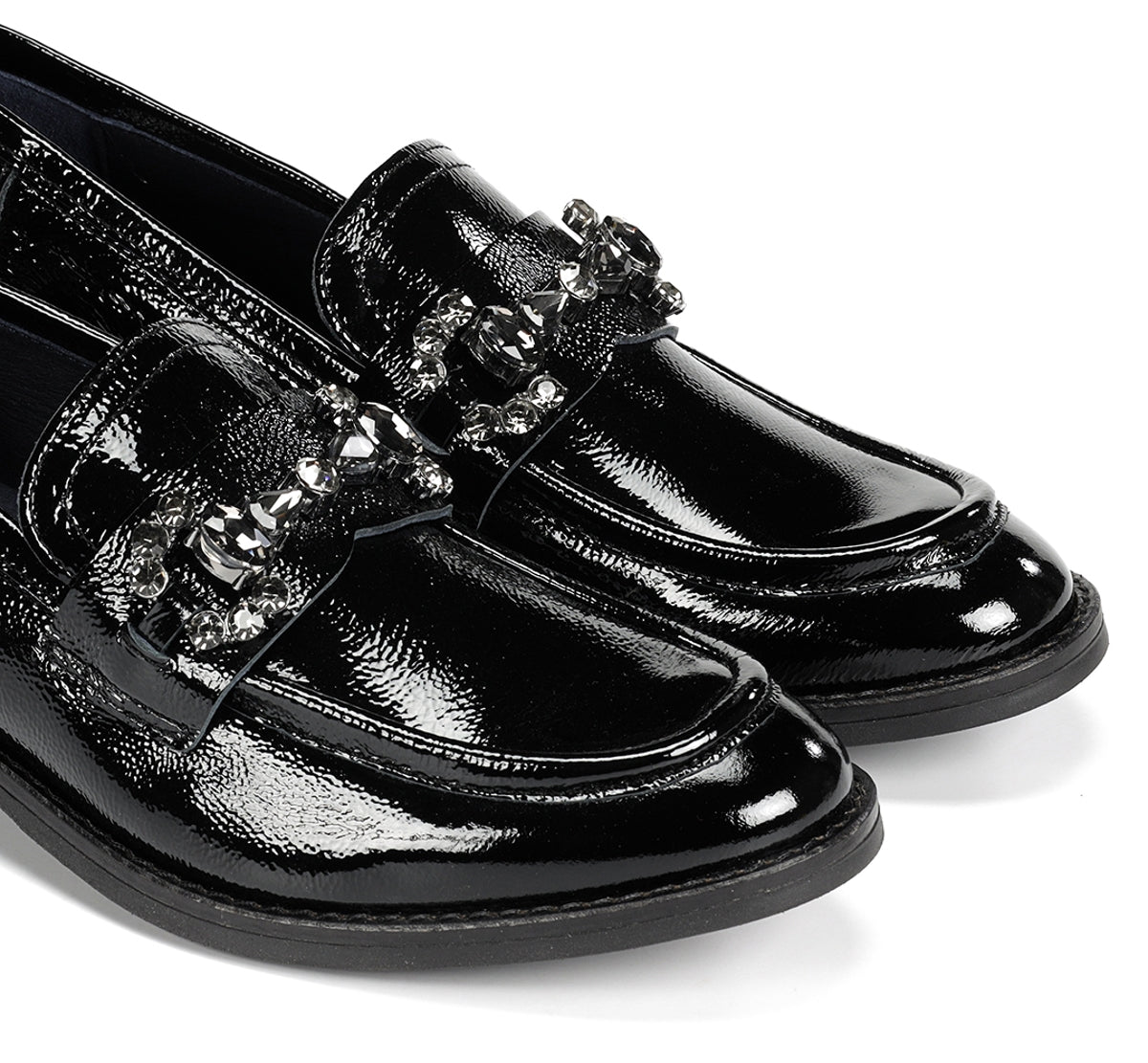 Dorking by Fluchos Harvard D9118 mocassin femme noir
