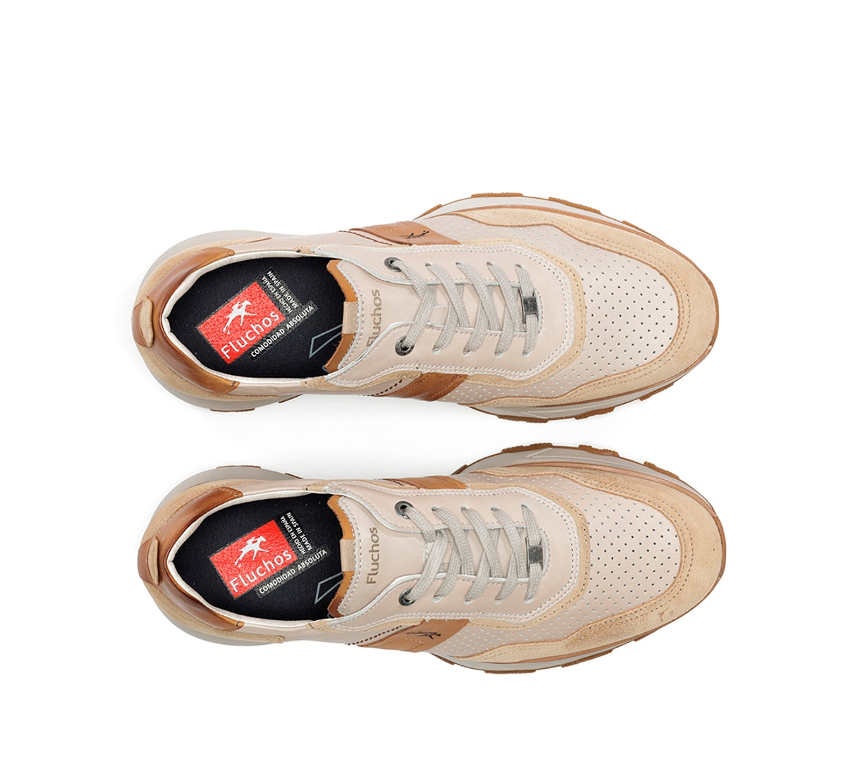 Fluchos Walter F2084 baskets blanches homme confort