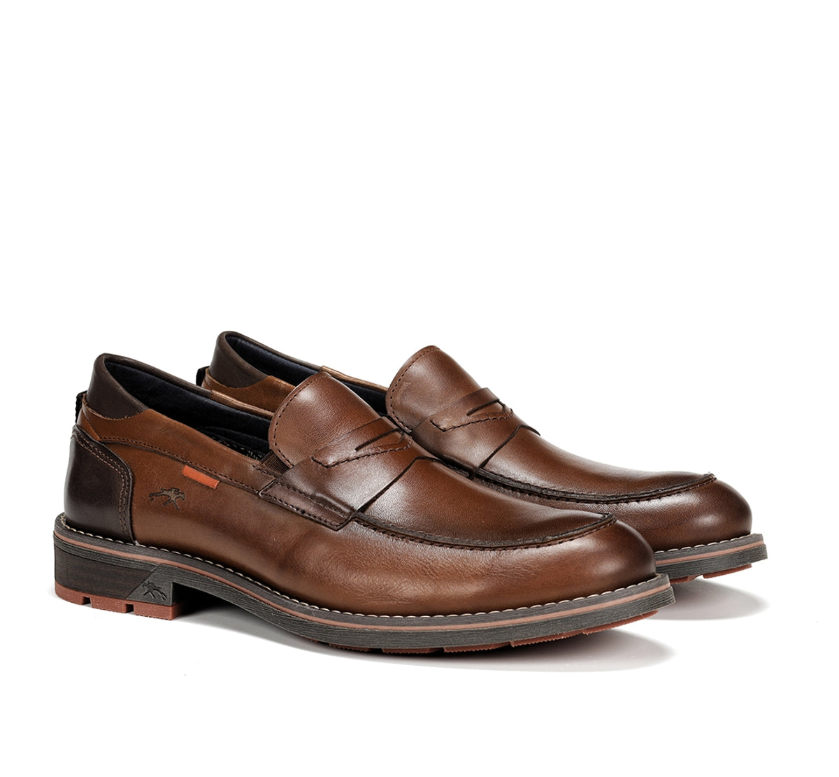 Fluchos Terry F1290 mocassins marron cuir homme