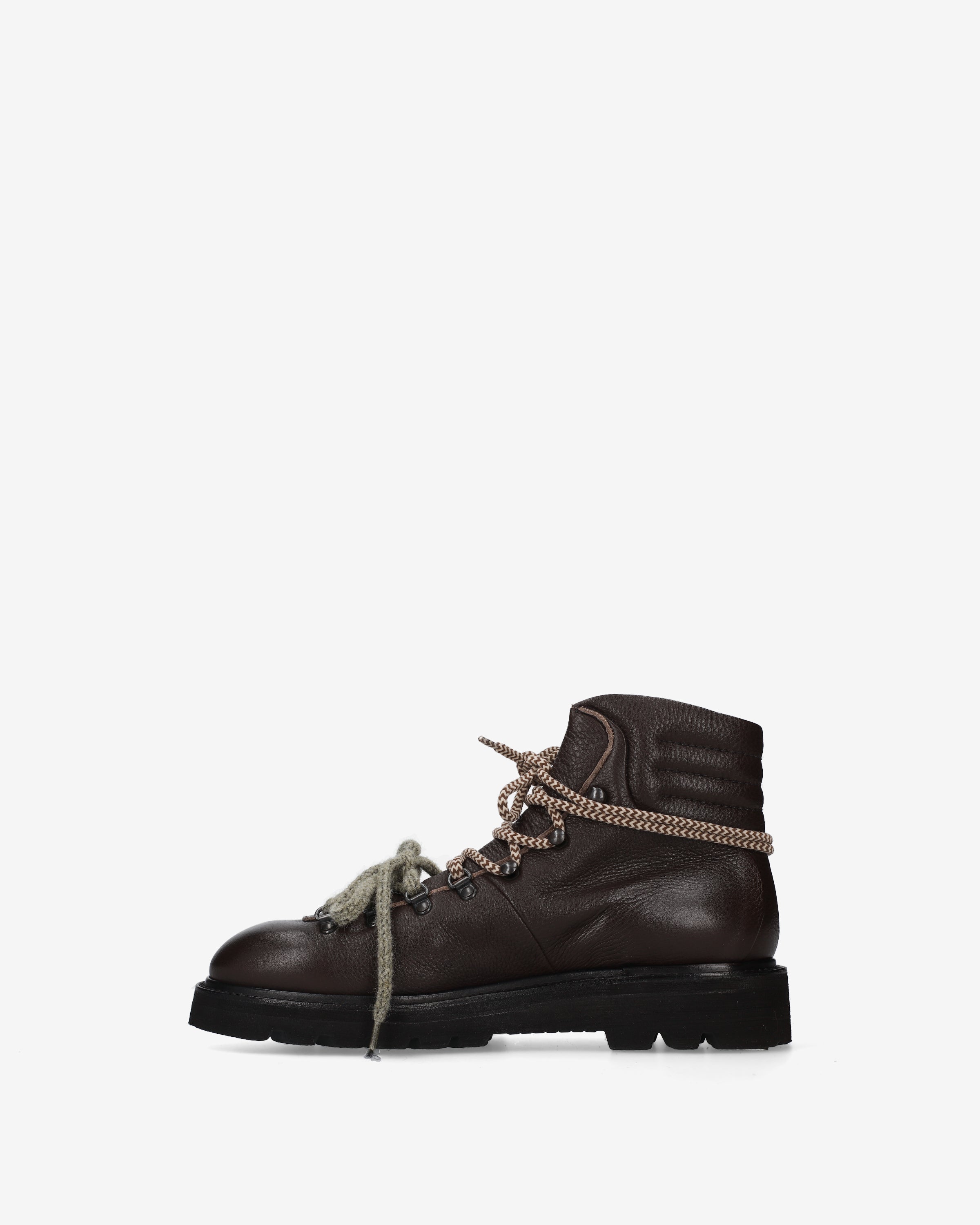 Premiata Boots bottines cuir marron Vibram
