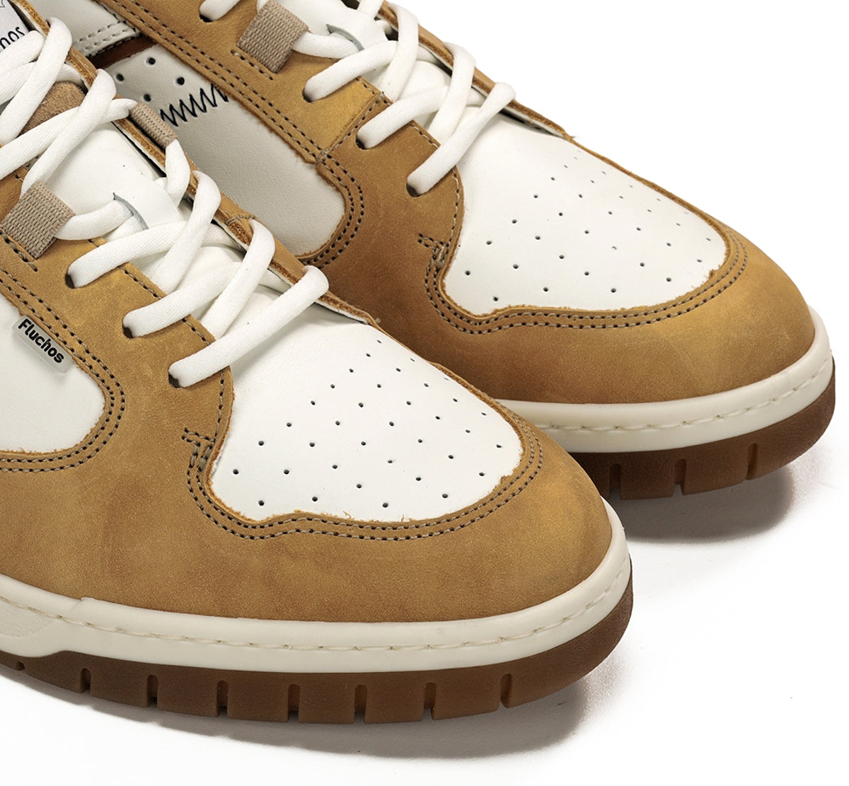 Fluchos Roger F1954 basket homme jaune cuir