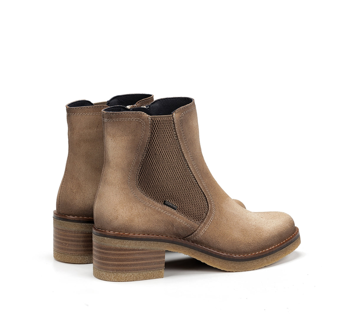 Dorking Lucero D9542 bottines taupe talon femme