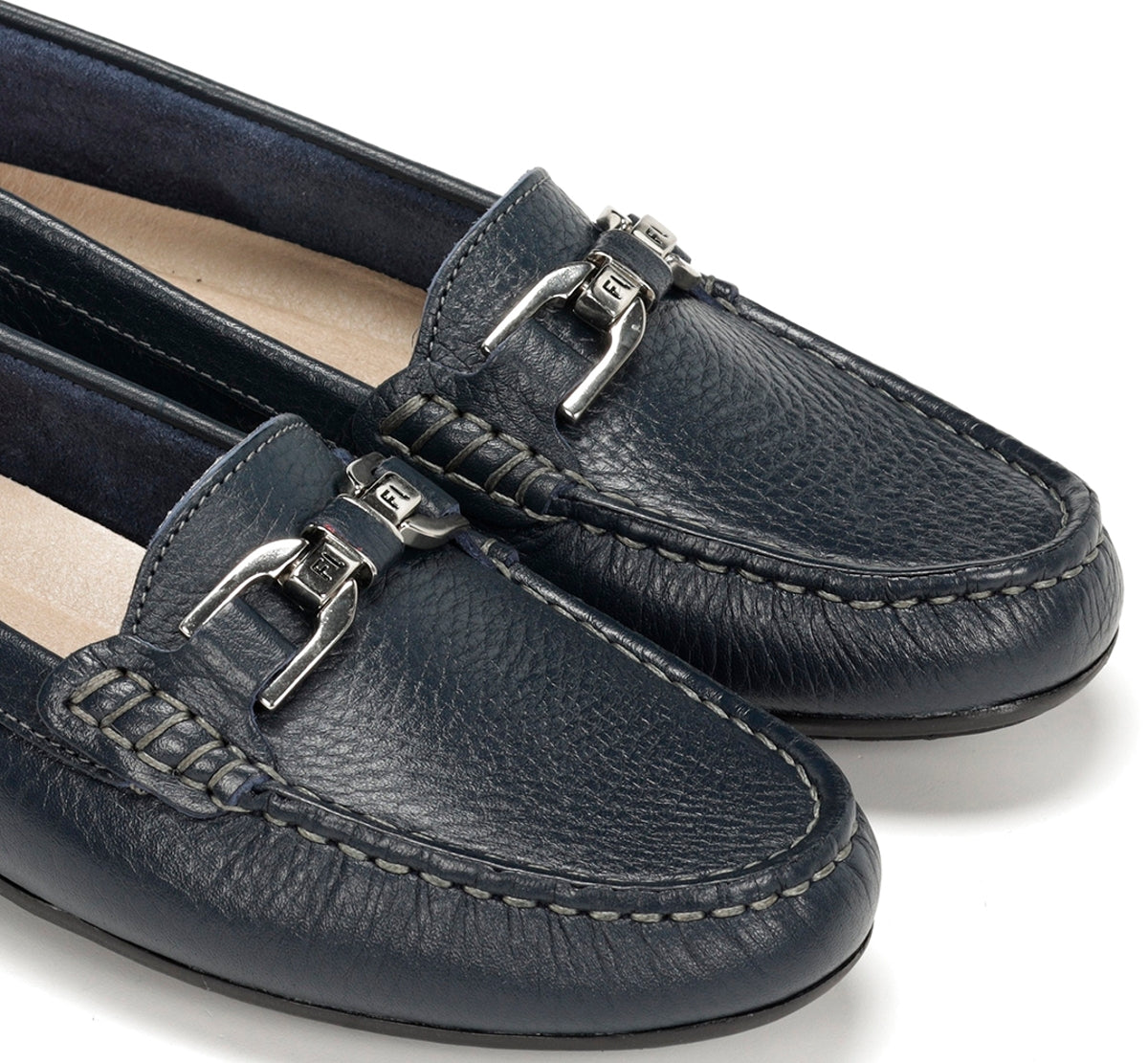 Fluchos Bruni F0804 mocassin bleu femme cuir
