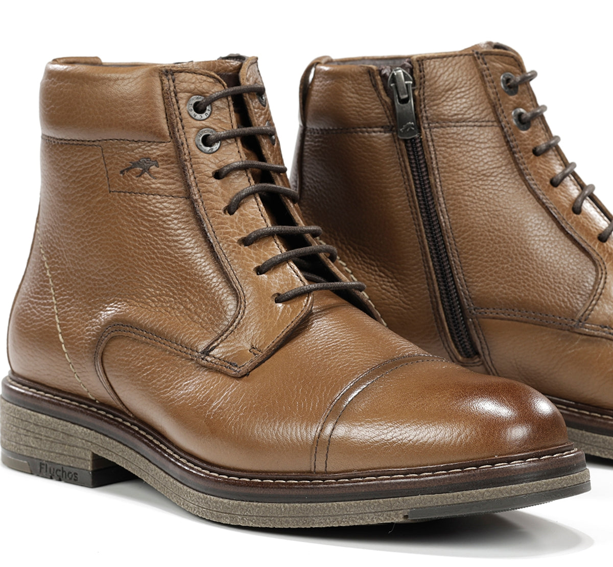 Fluchos Kasper F1822 bottes marron cuir homme confort
