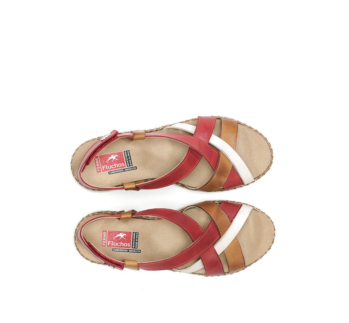 Fluchos Leza F2135 sandale rouge légère femme