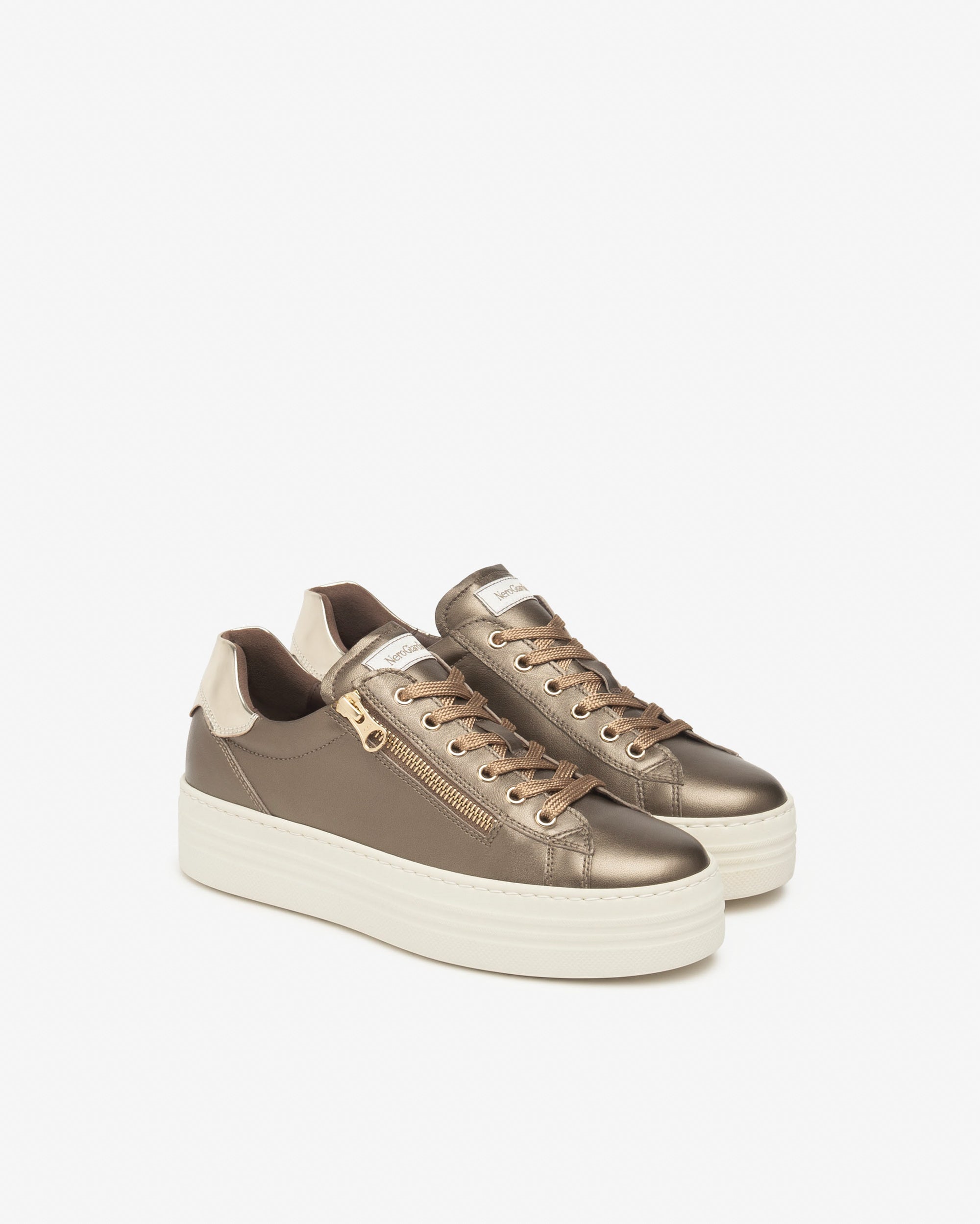 Nero Giardini Sneakers baskets femme cuir et tissu pointure 35-41