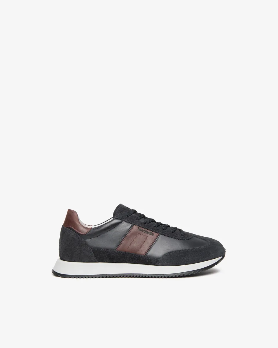 Nero Giardini Sneakers baskets homme cuir daim