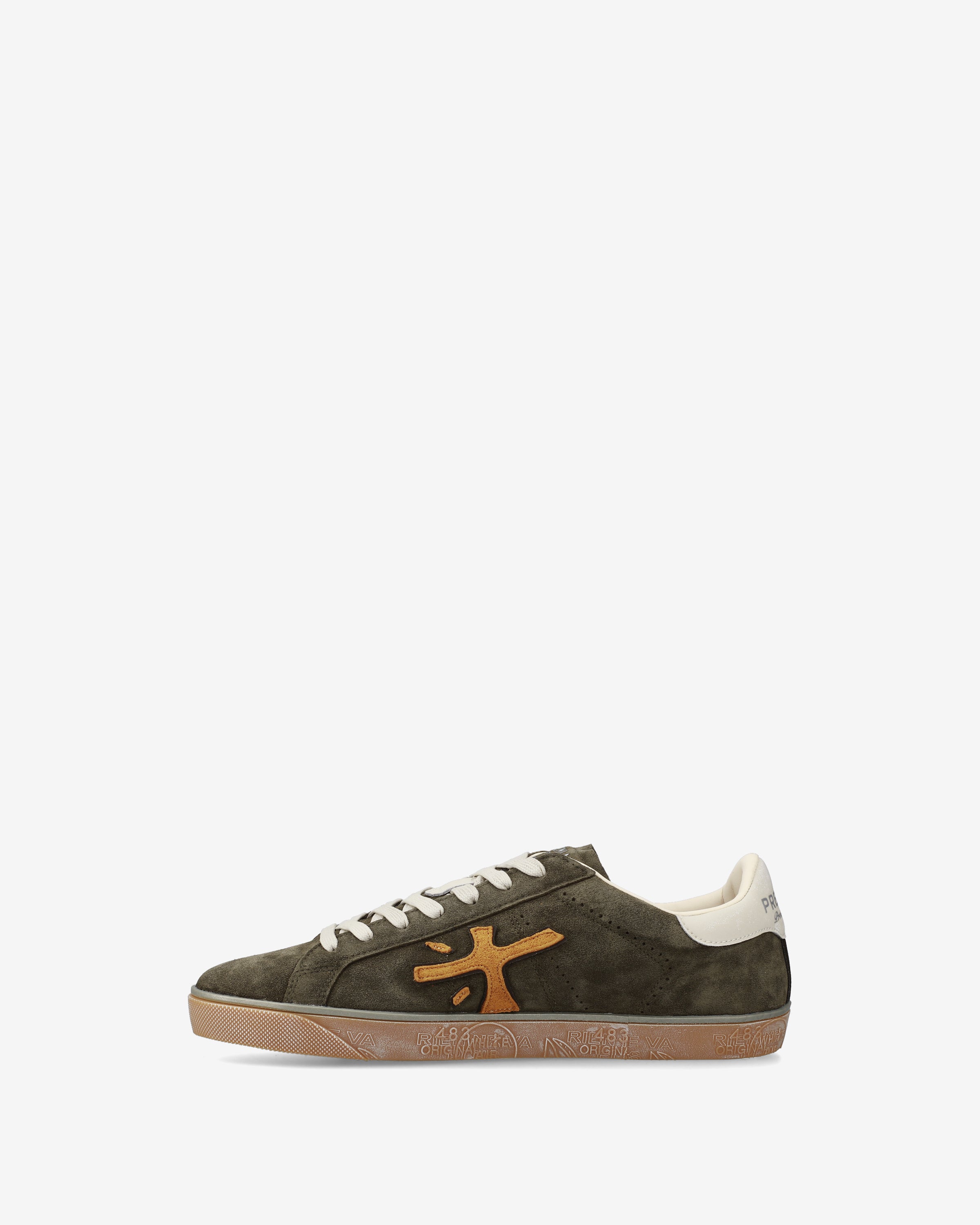 Premiata Steven 7627 sneakers cuir olive homme