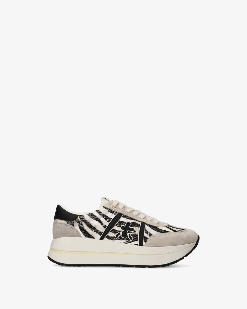 Premiata Bethcoin 8149 baskets zèbre plateforme femme