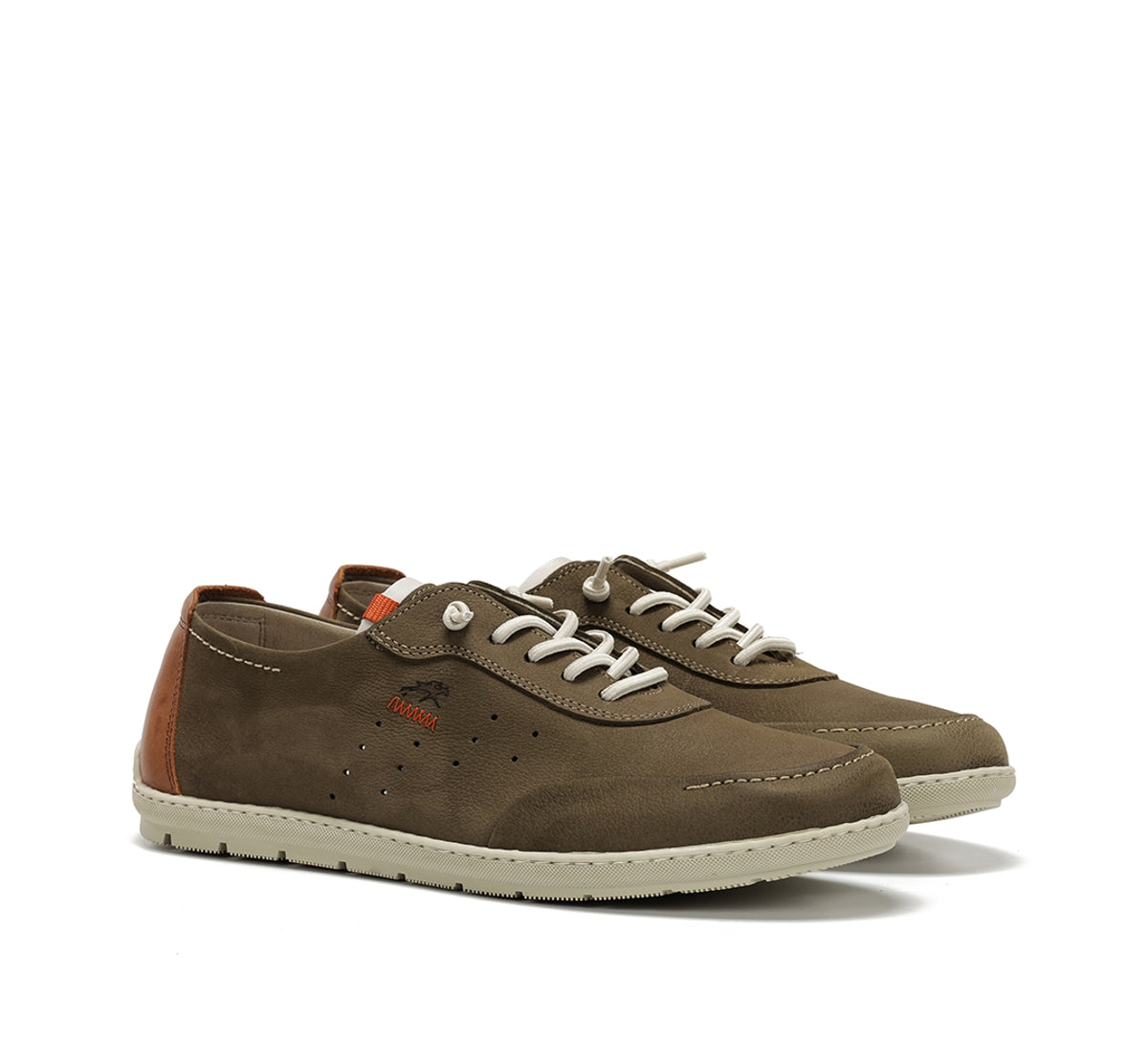 Fluchos Andy F2372 baskets homme vert cuir