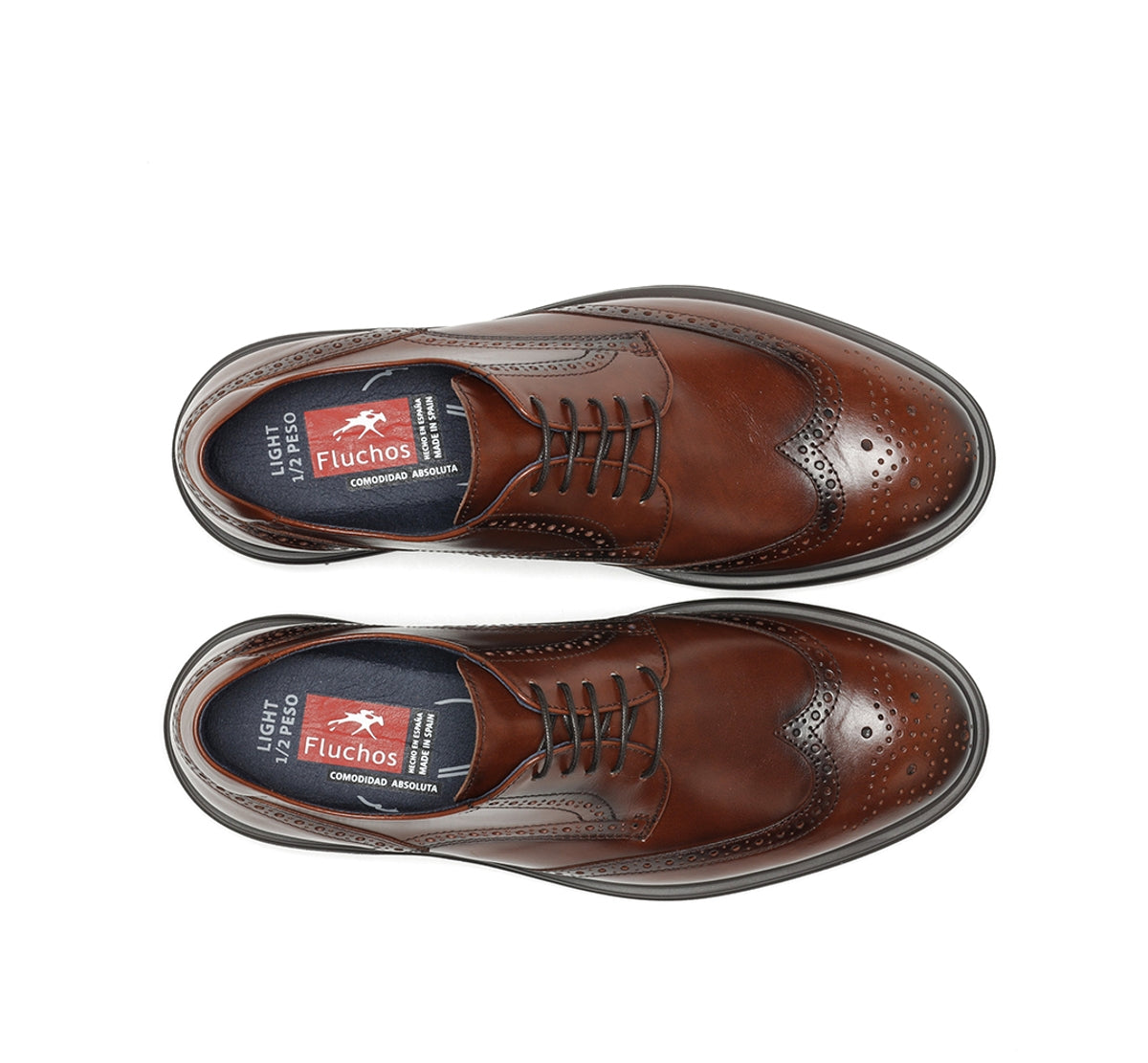 Fluchos Belgas F0628 derbies marron cuir homme