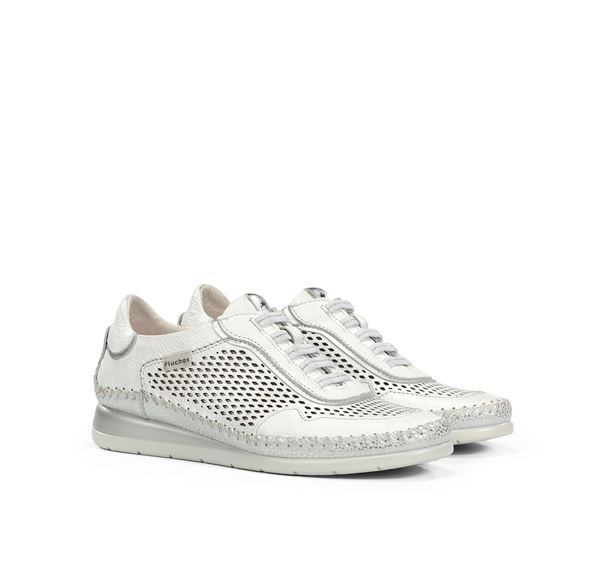Fluchos Sella F2143 basket blanche femme compensee