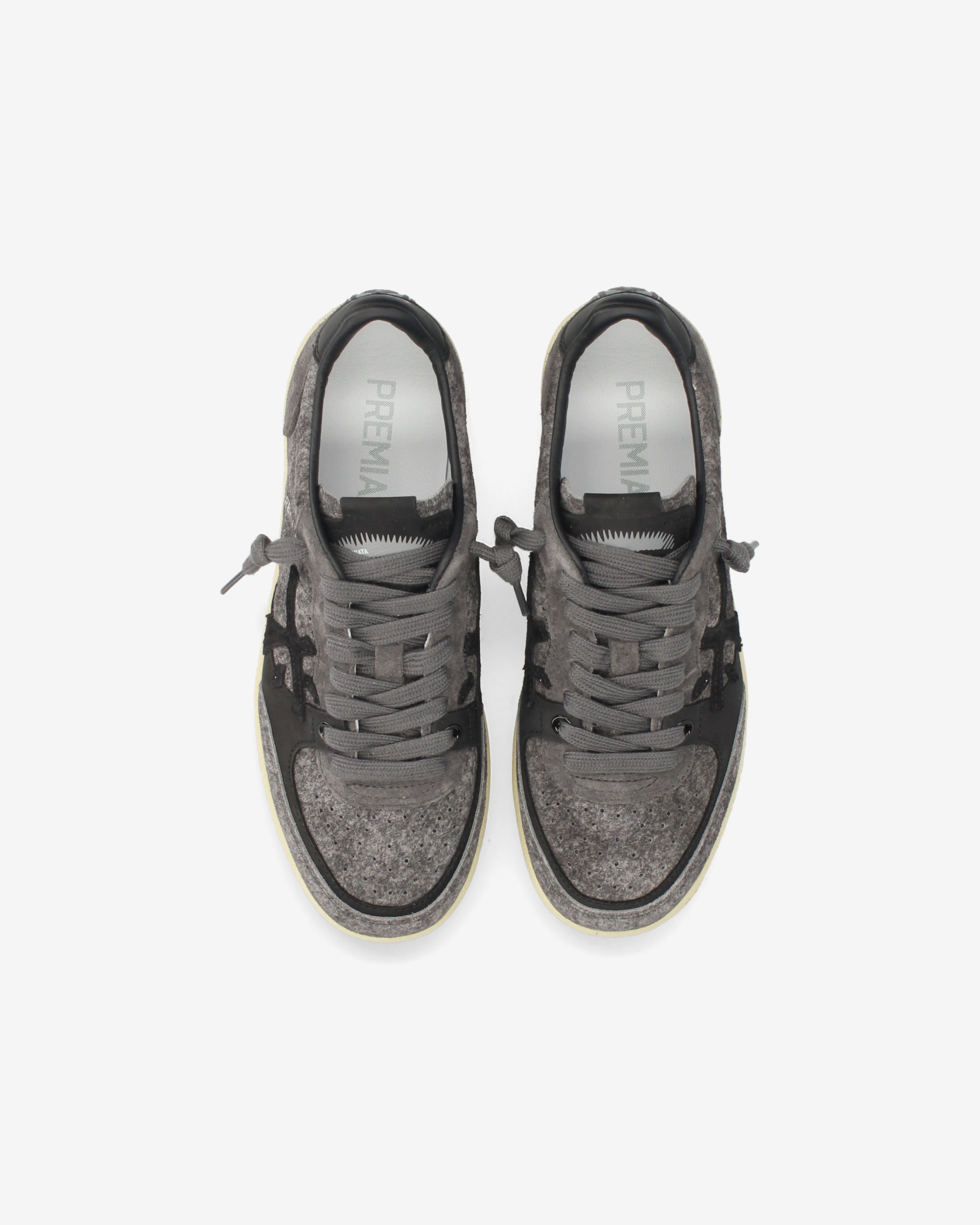 Premiata Bskt Clayd 8713 sneakers femme daim gris