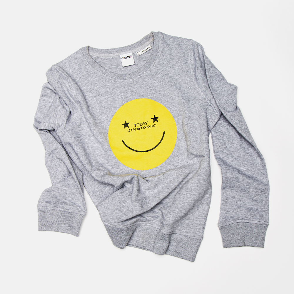 Primabase Leitmotiv Smile baskets grises coton bio