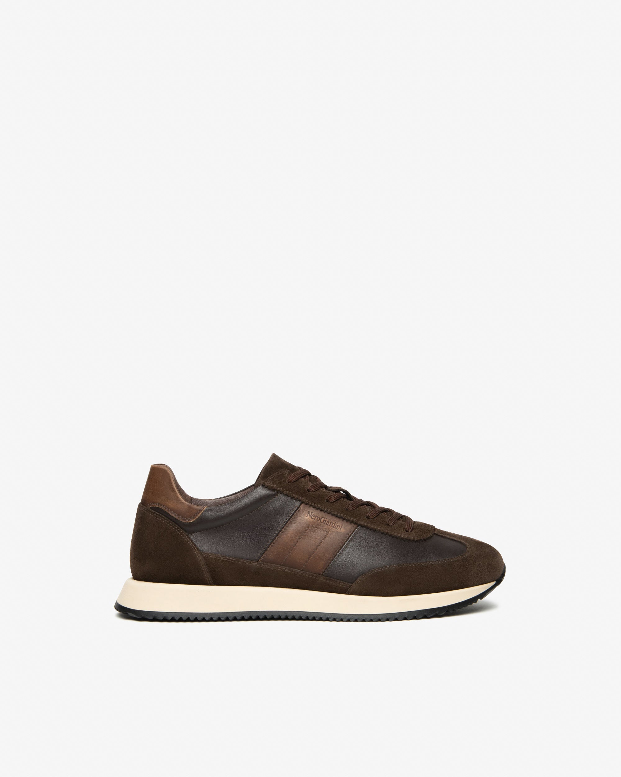 Nero Giardini Sneakers baskets homme cuir daim 42 mémoire