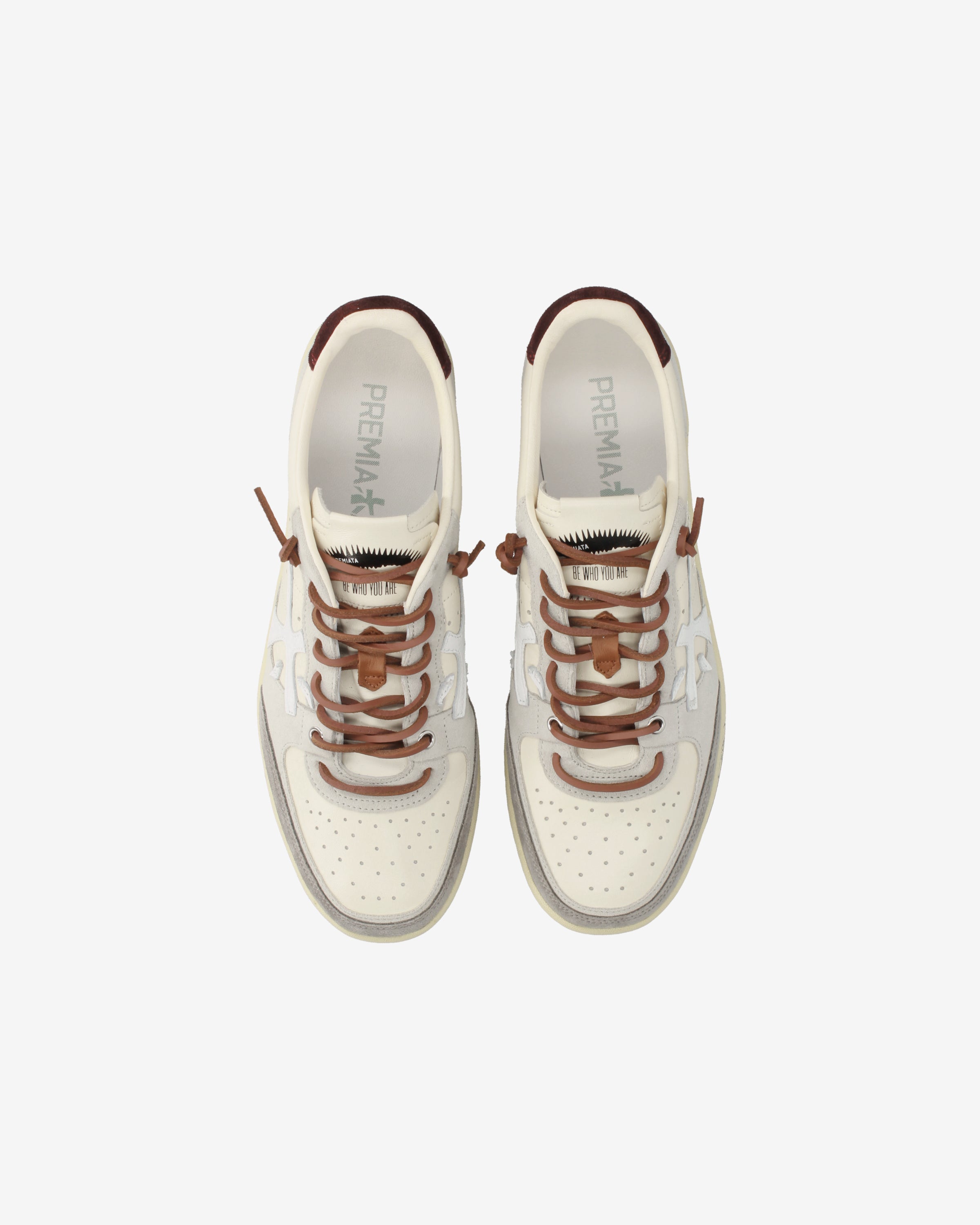 Premiata Bskt Clay 7616 sneakers cuir blanc