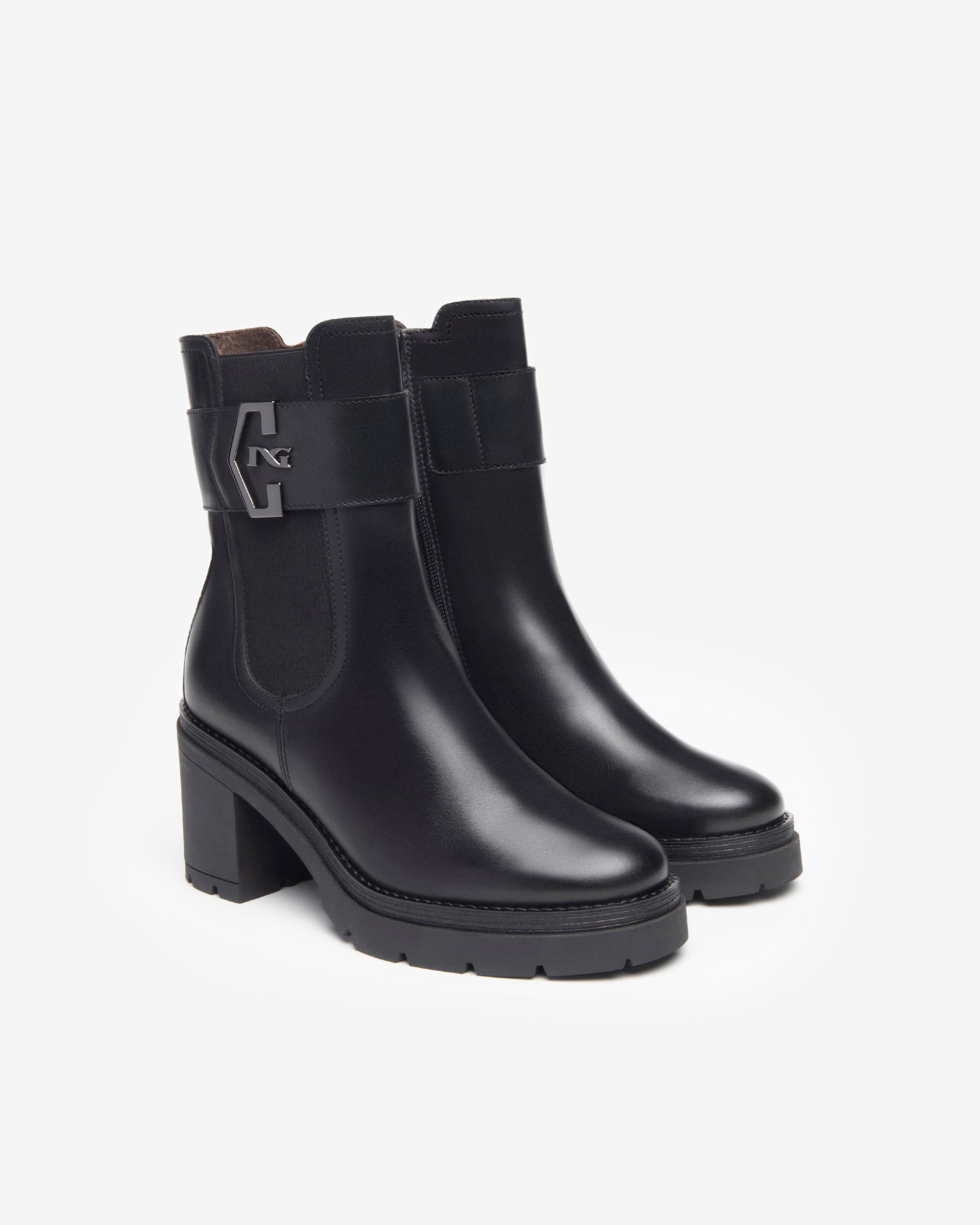 Nero Giardini Chelsea Boots combat femme cuir