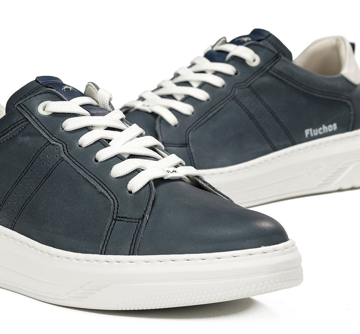 Fluchos Boston F1967 baskets bleues homme cuir