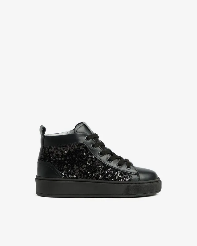 Nero Giardini Sneakers baskets ado cuir tissu automne-hiver