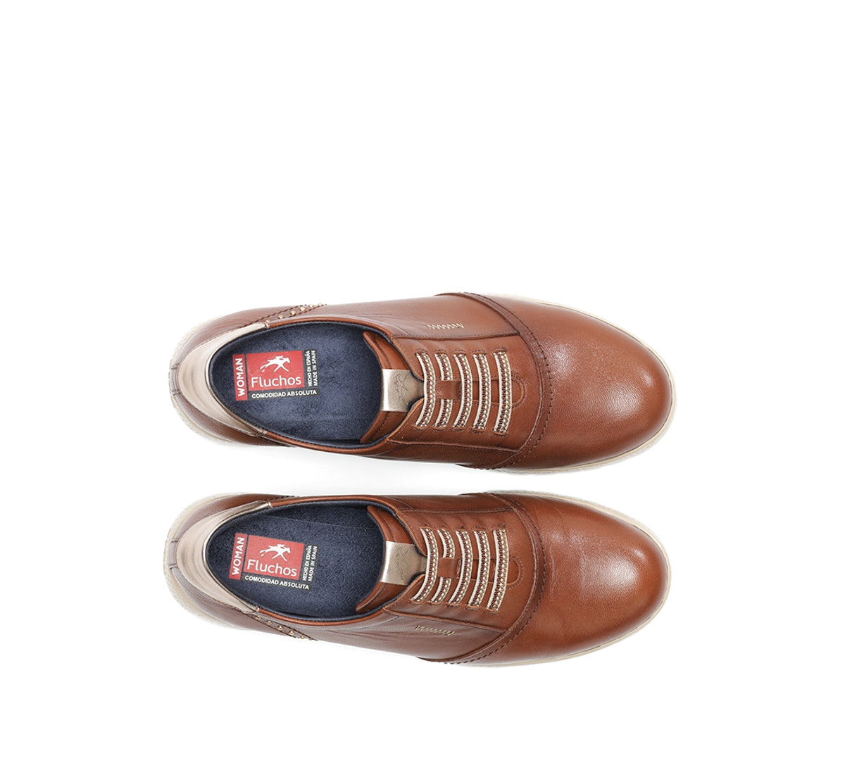 Fluchos Live F2096 baskets femme marron confort