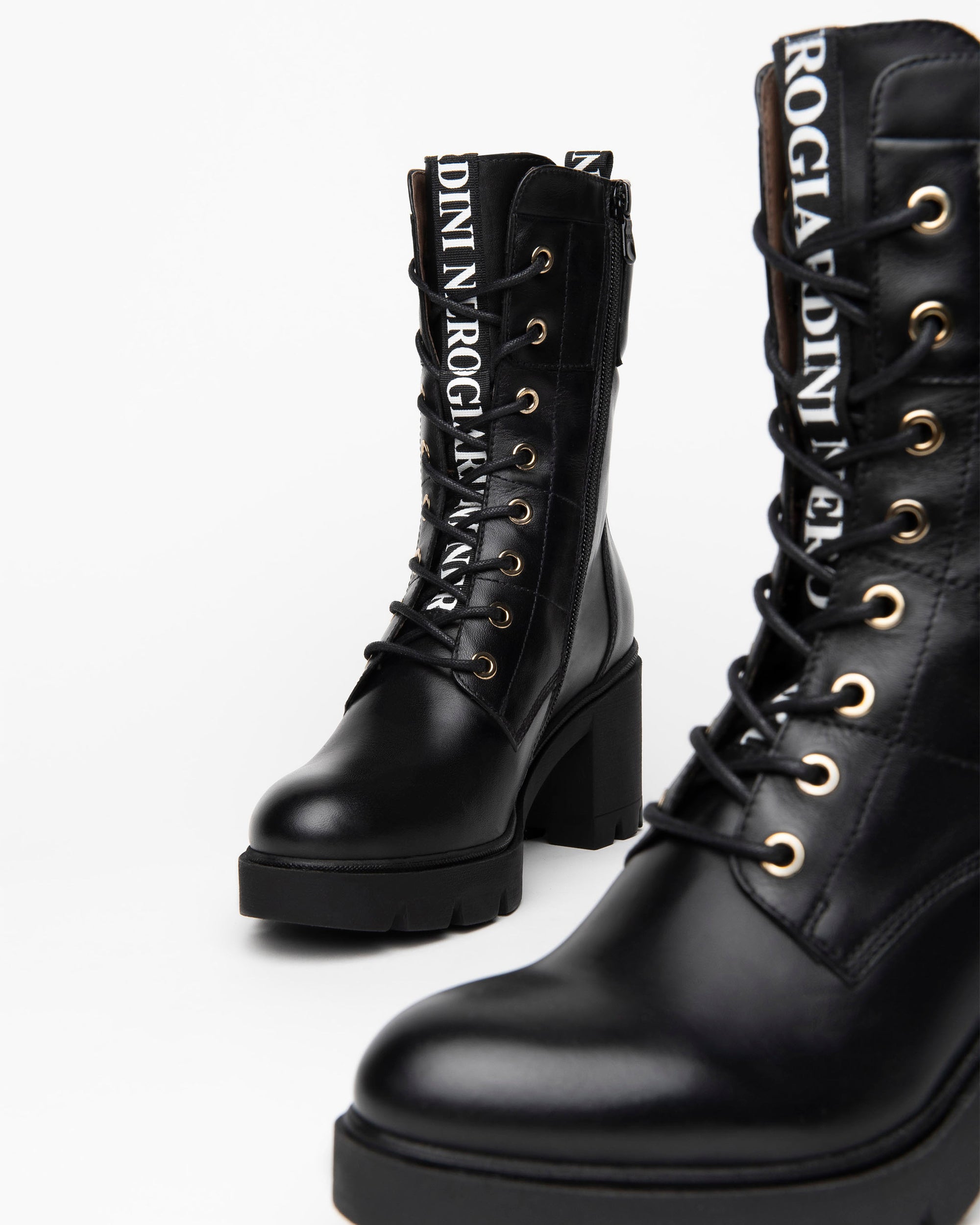 Nero Giardini Rangers Cuir Femme Lacets Talon 80 mm