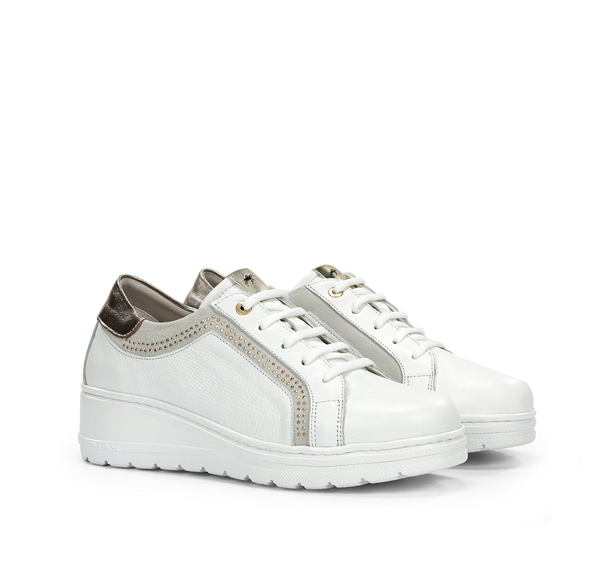 Fluchos Aqua F1997 basket femme blanche compensée