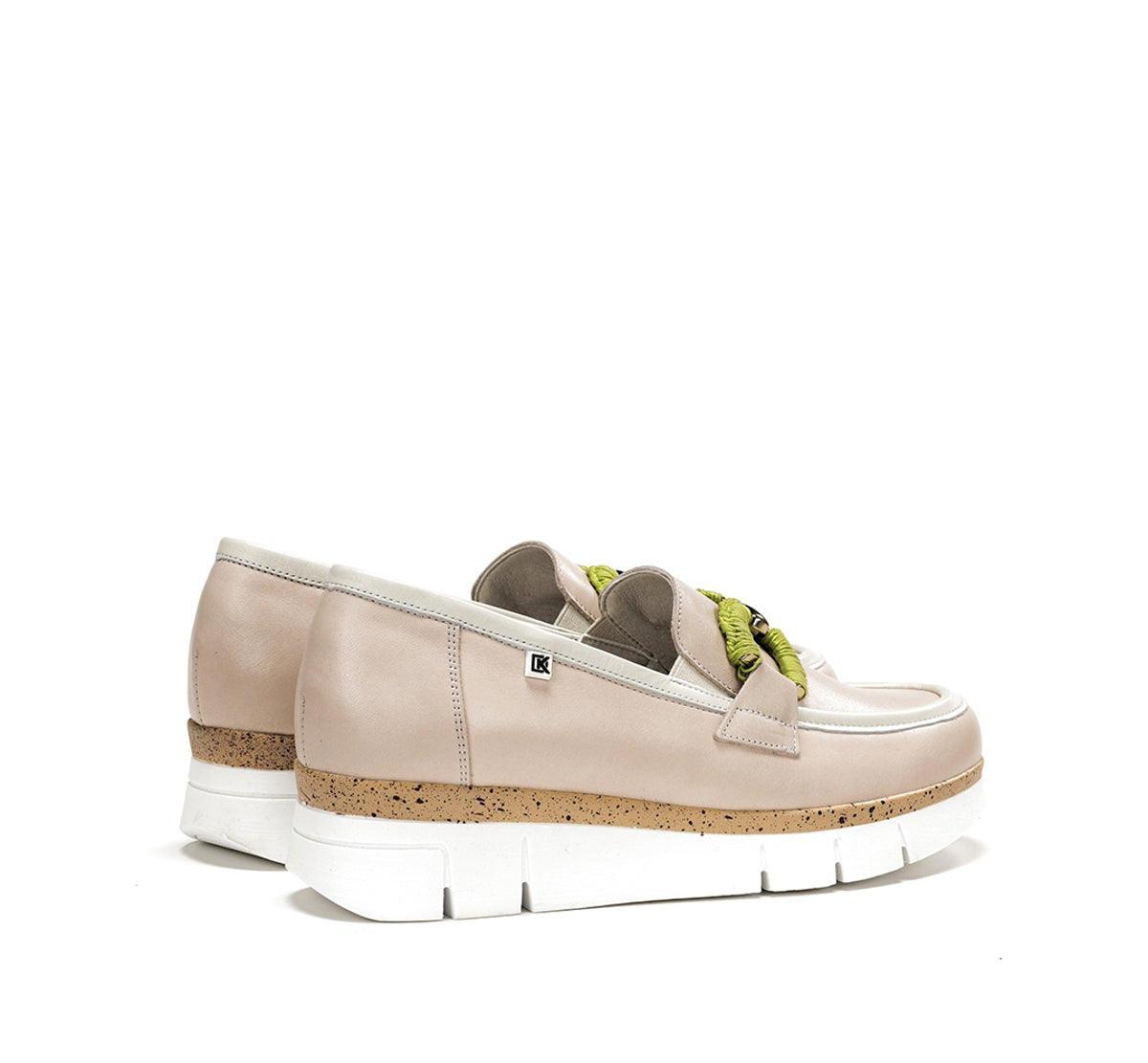 Dorking India D9298 mocassins femme nude confort