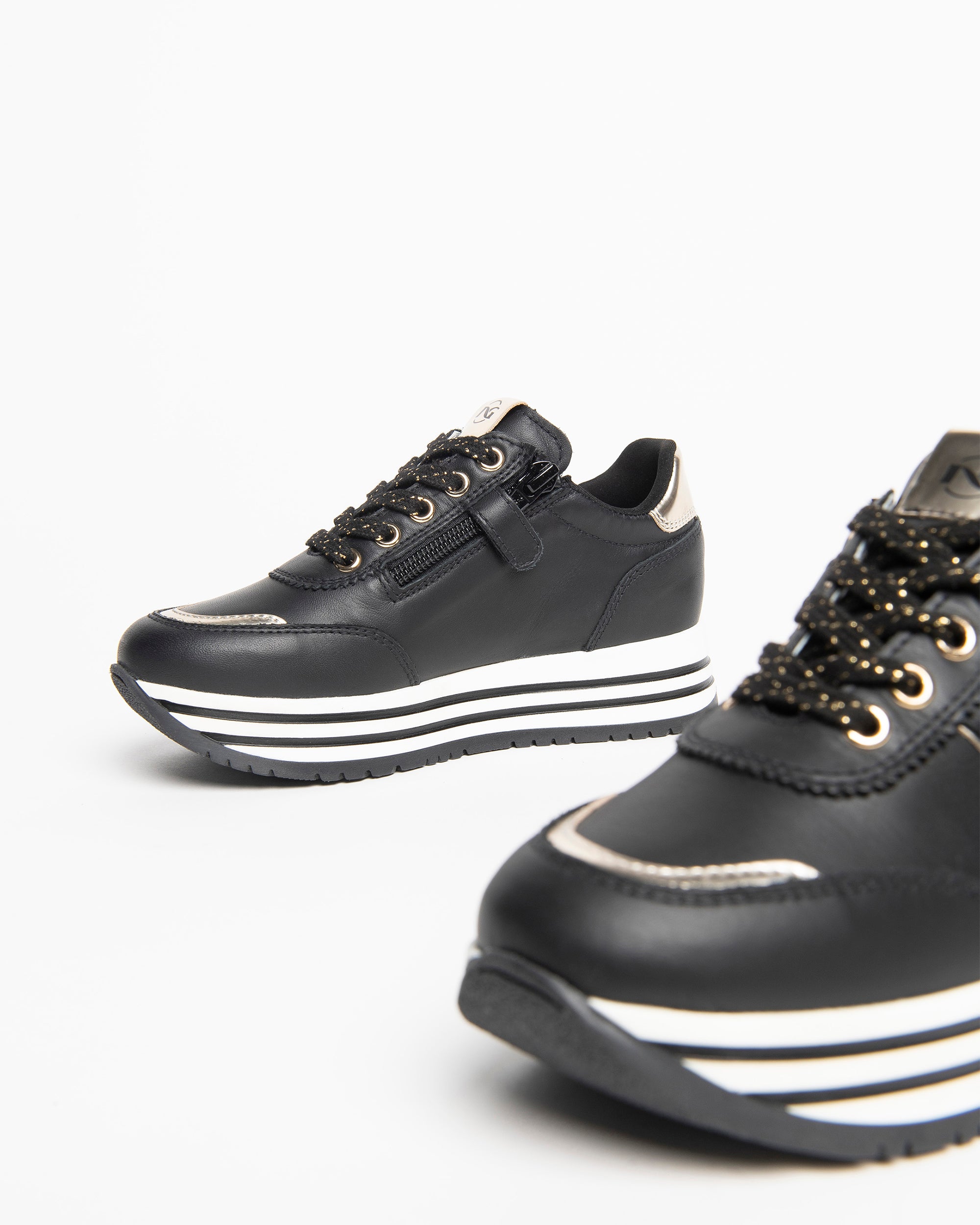 Nero Giardini Sneakers Basket Cuir Ado Automne-Hiver
