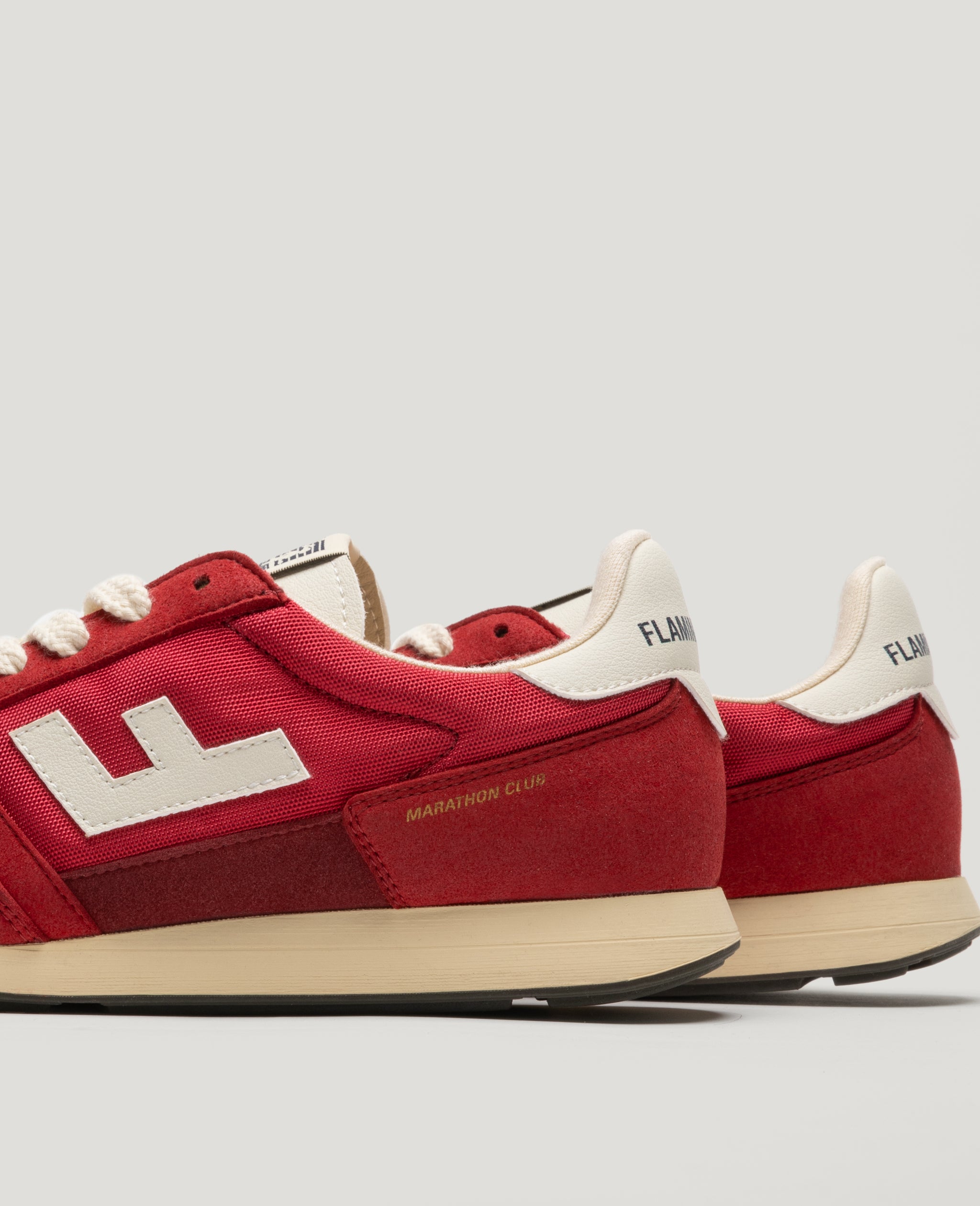 Flamingos Life Marathon Club Scarlet sneakers vegan rouge