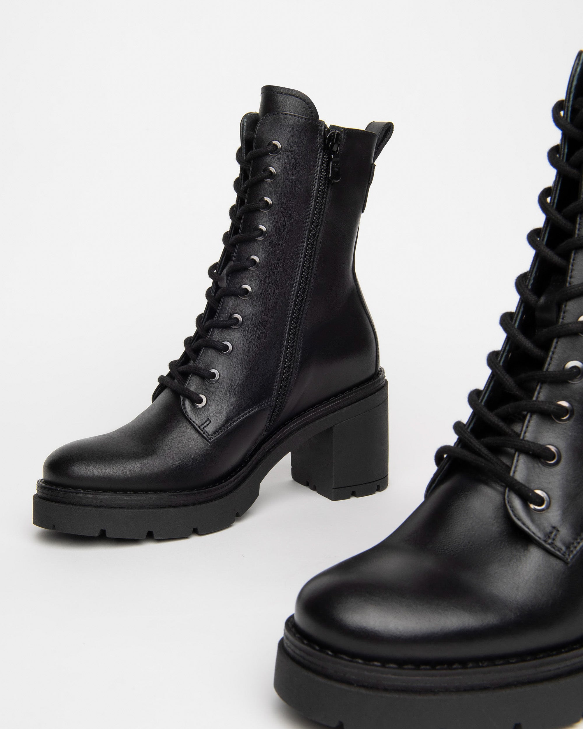 Nero Giardini Combat Boots rangers cuir femme 38 hiver