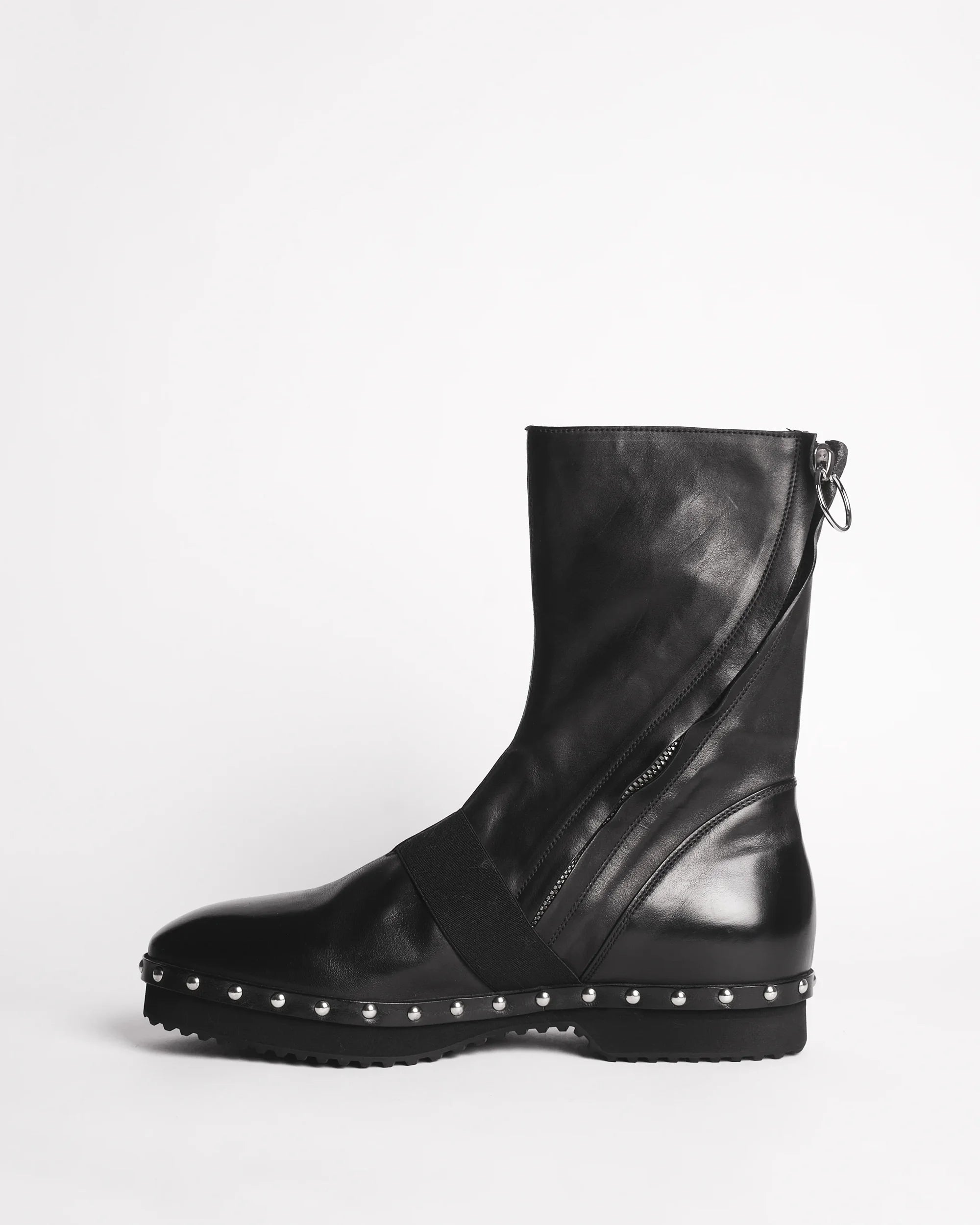 Premiata 014 boots cuir homme détails métal made in Italy