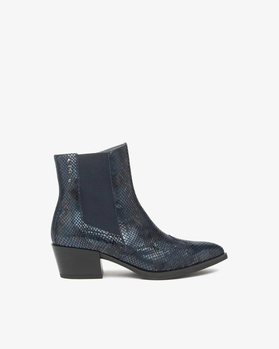 Nero Giardini Chelsea Boots cuir femme zip talon 50