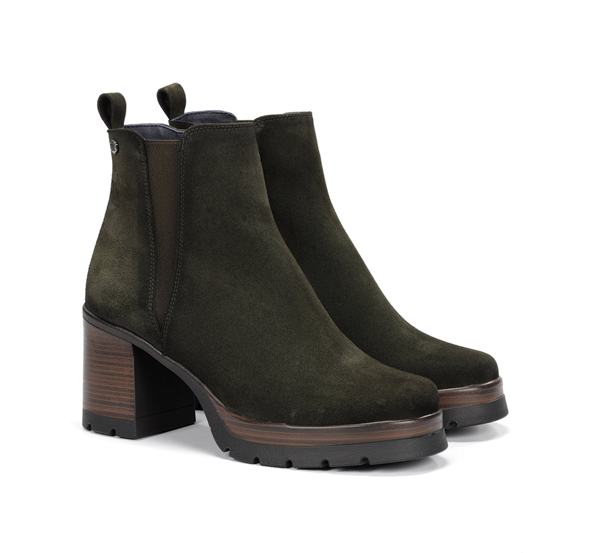Dorking by Fluchos Safe D9414 bottines femme vert talon