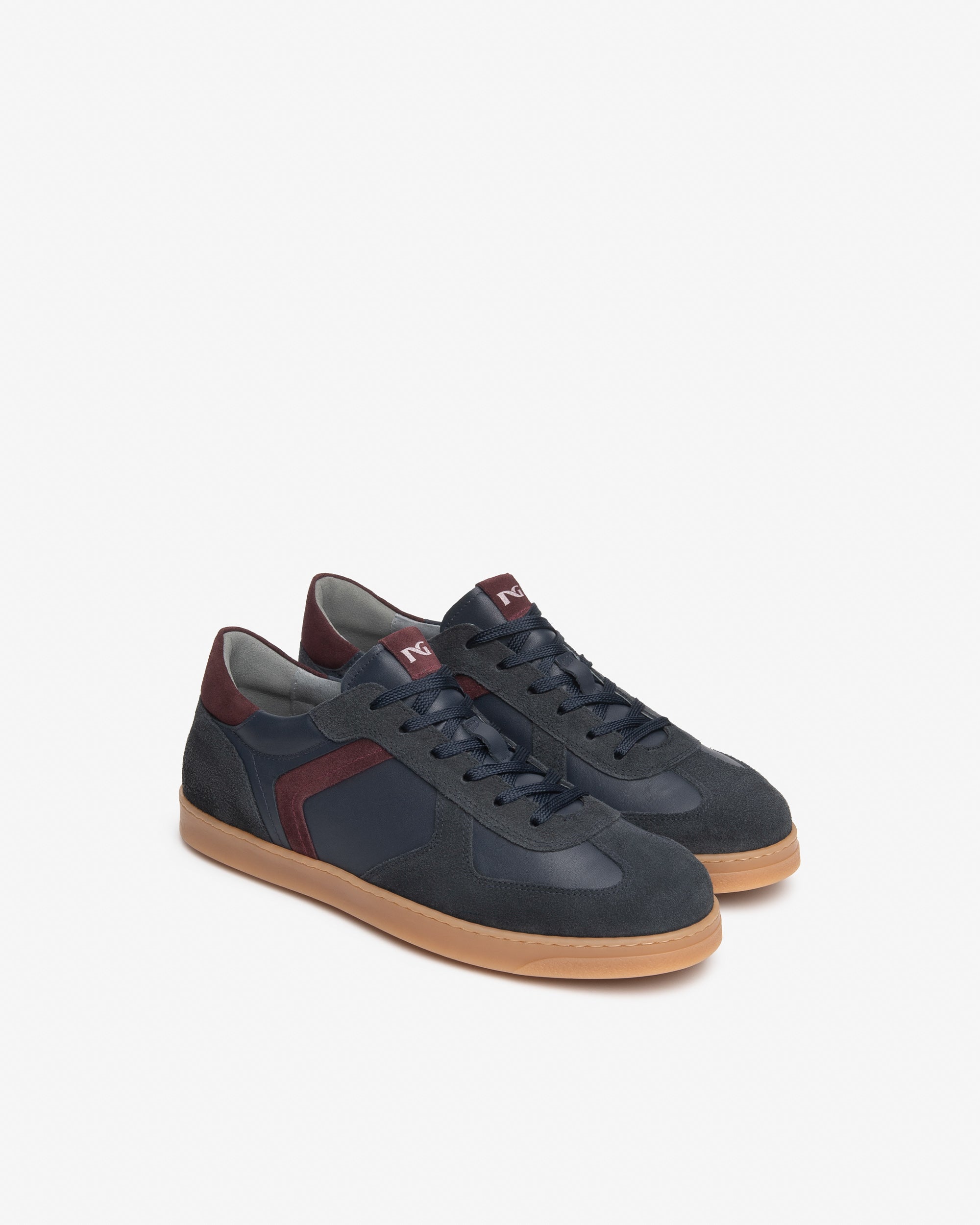 Nero Giardini Sneakers Baskets Cuir Daim Homme Lacets