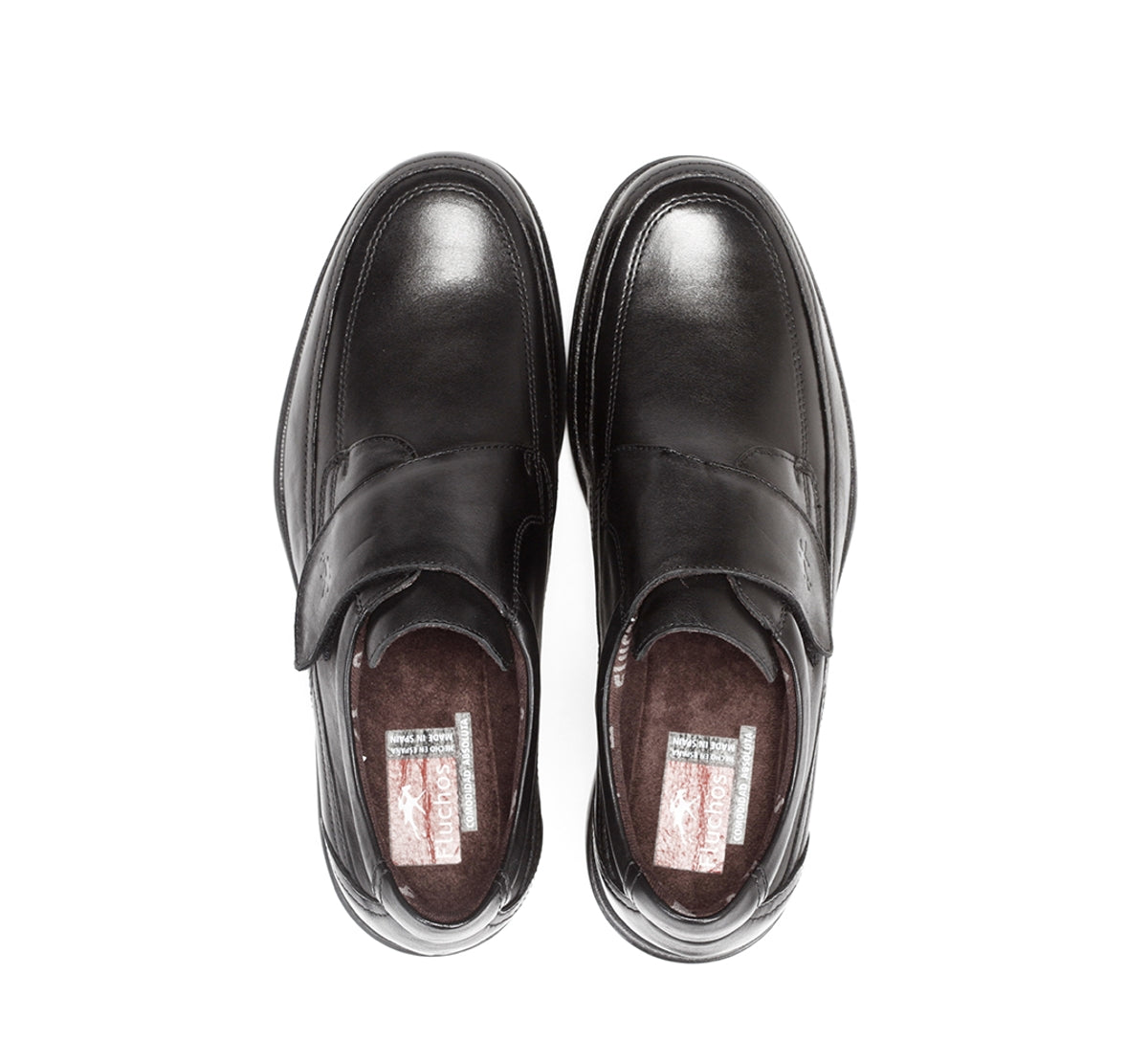 Fluchos Luca 8782 chaussures homme noir cuir amorti