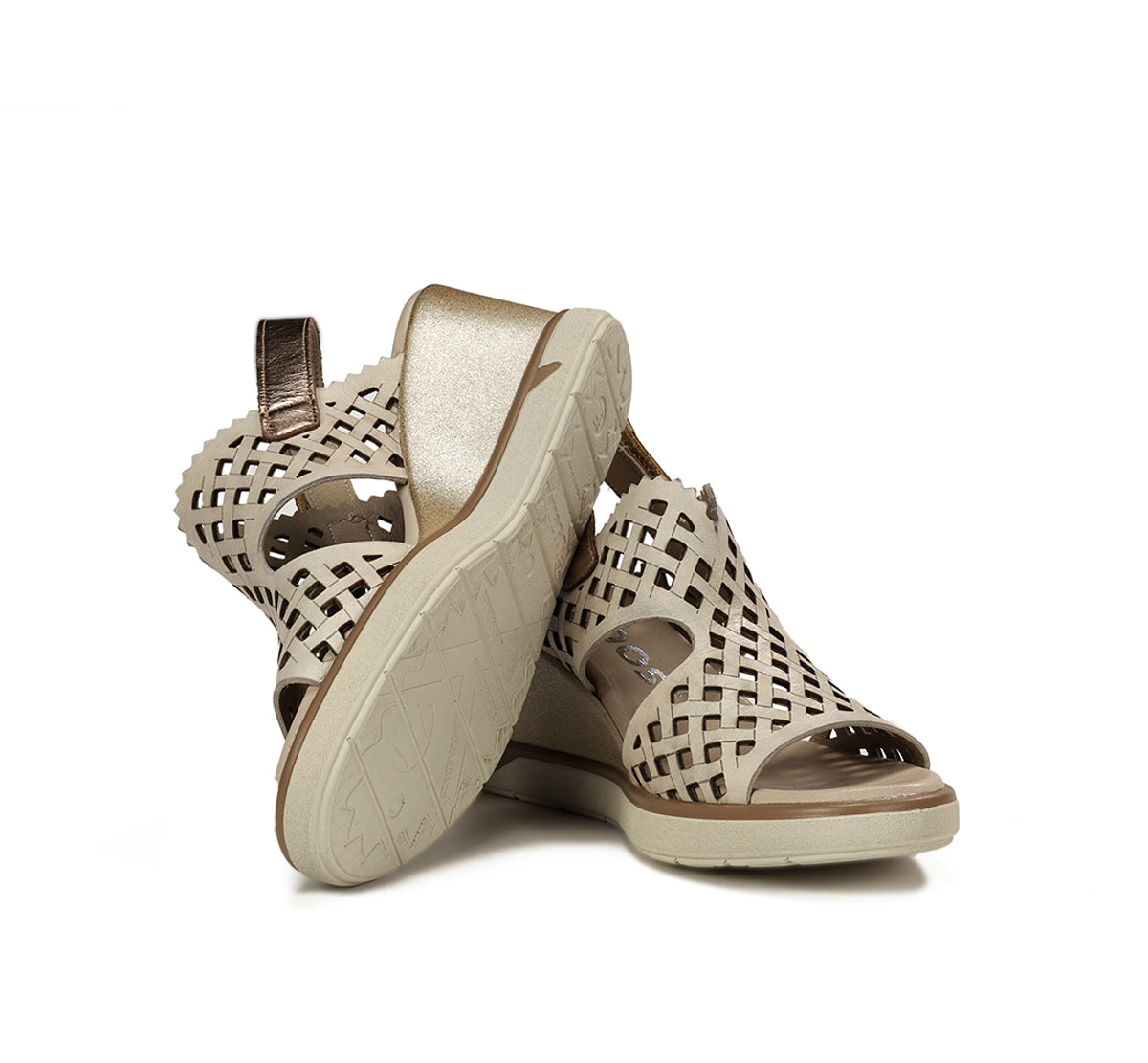 Fluchos Smash F1972 sandale compensée taupe