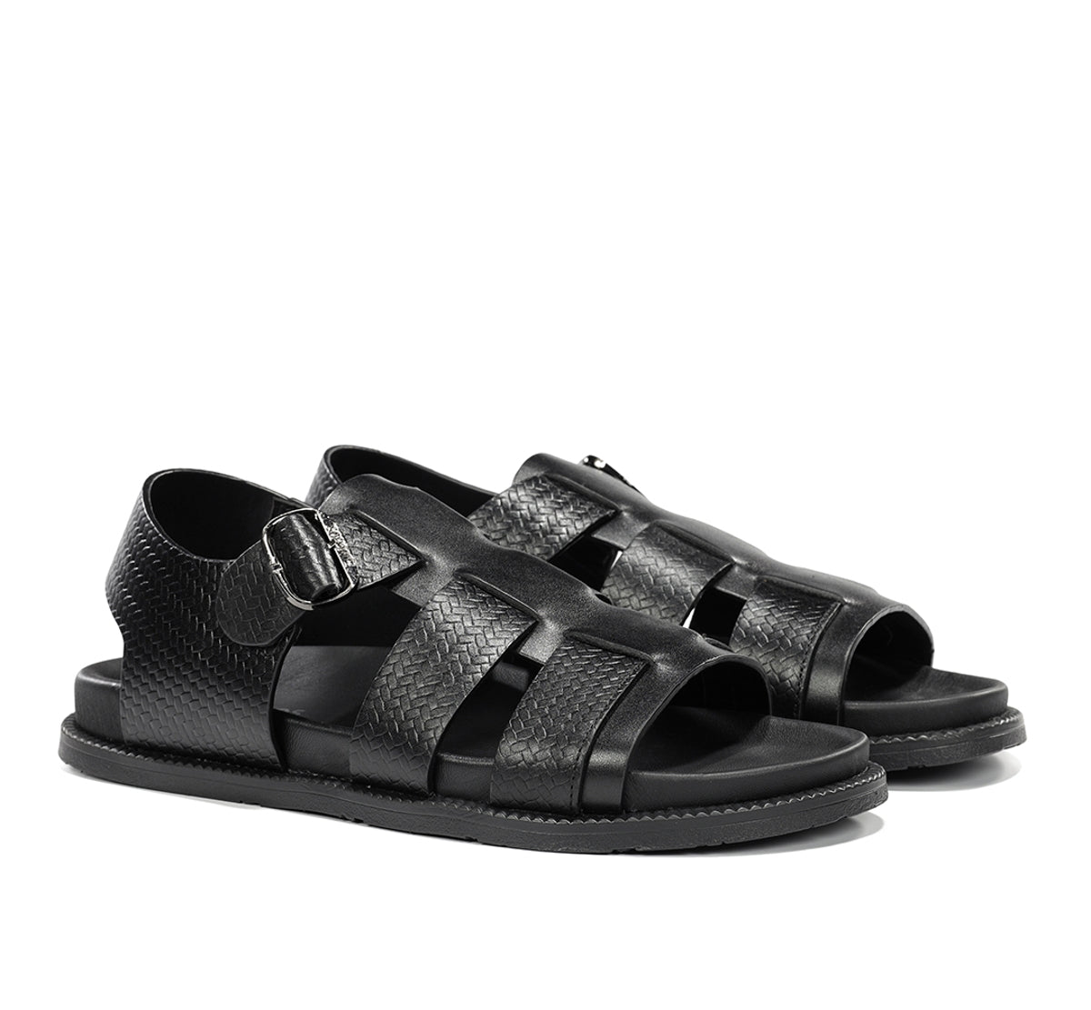 Fluchos Bari F2449 sandale noire homme cuir