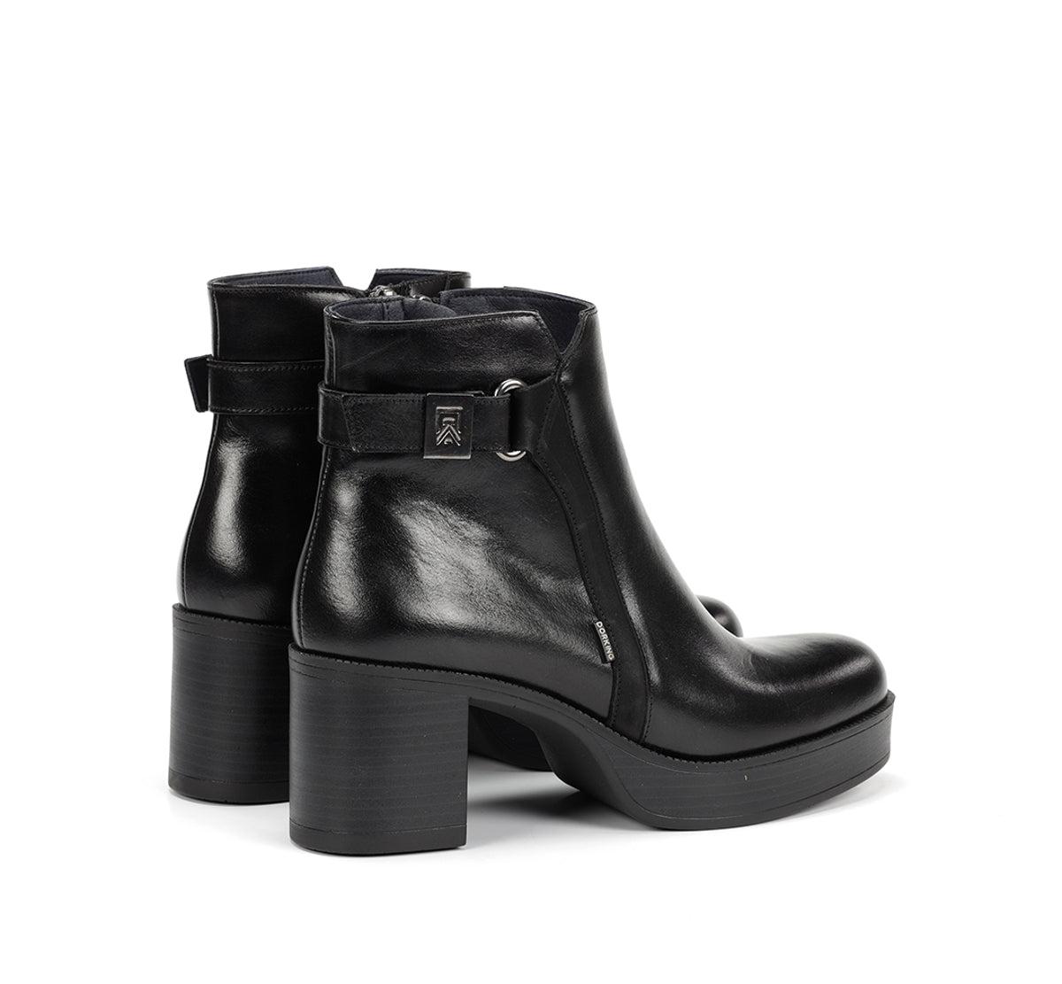 Dorking Bowy D9589 bottines talon noir