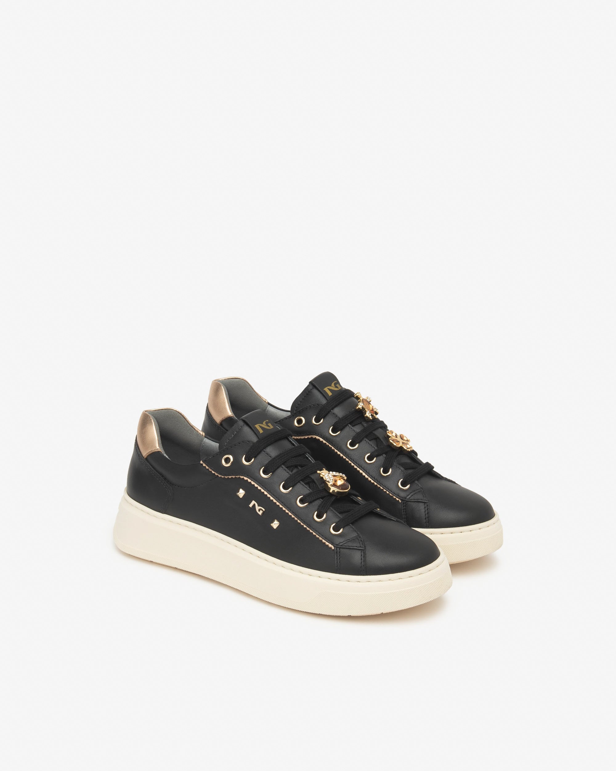 Nero Giardini Sneakers Cuir Femme Baskets Hiver