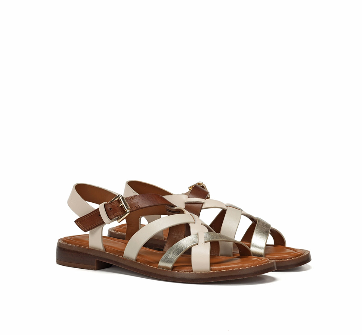 Fluchos Dorking Ega D9730 sandale femme taupe plate