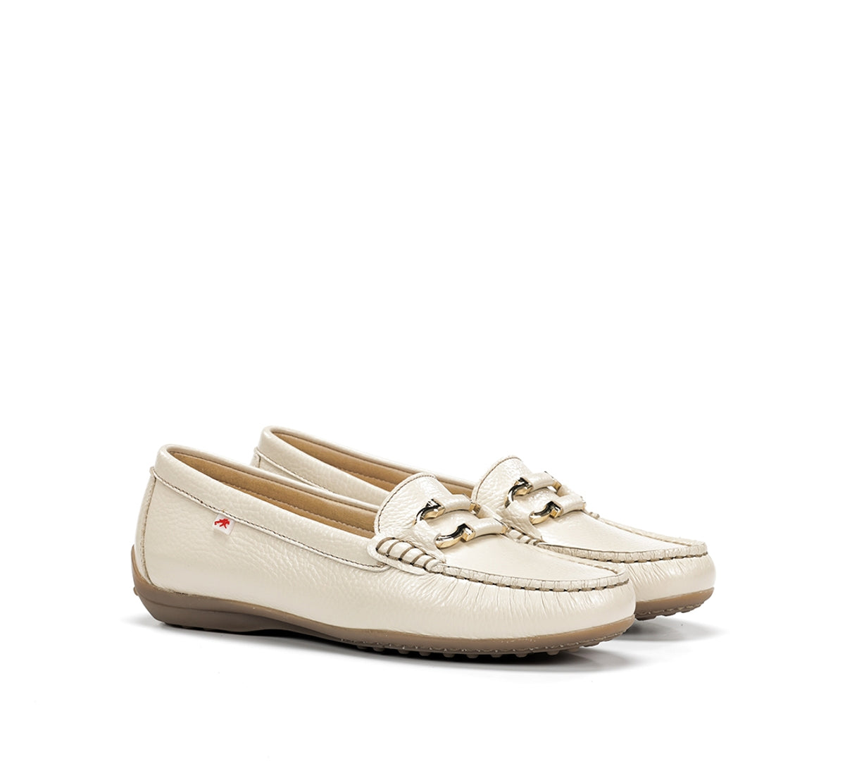 Fluchos Bruni F2156 mocassin femme taupe cuir