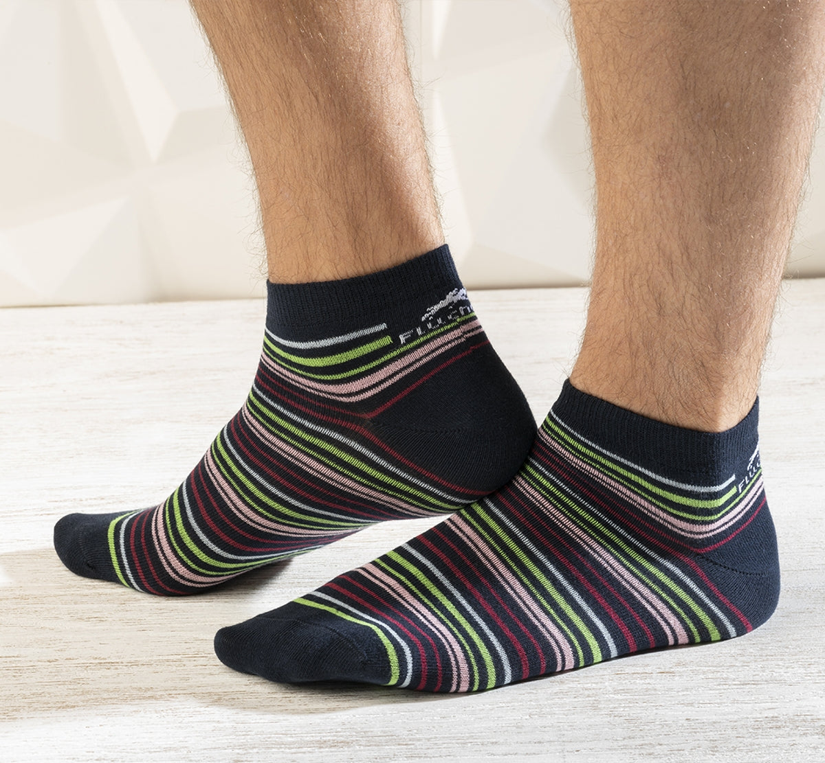Fluchos CA0010 chaussettes bleues rayées homme